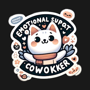 Emotional Support Coworker Kitty Cat T-Shirt