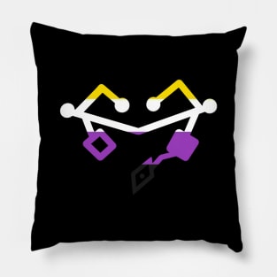 Nonbinary Pride Heart Pillow