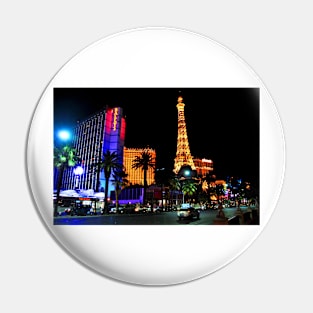 Eiffel Tower Paris and Ballys Hotel Las Vegas America Pin