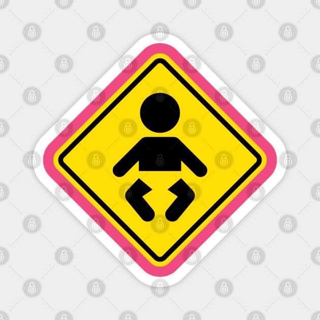 BABY caution Magnet by LuksTEES