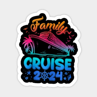 Family Cruise 2024 Making Memories Summer Matching Vacation Magnet