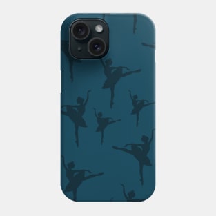 Ballerina Navy Pattern Phone Case