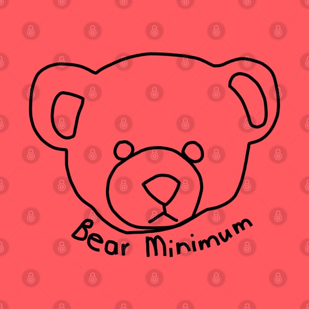 Bear Minimum Funny Puns by ellenhenryart