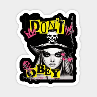 Pirate girl don't obey Magnet