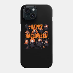 Witches horror anime characters ,Happy Halloween Phone Case