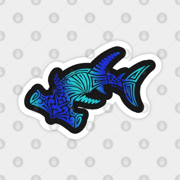 Ombre Tribal Hammerhead Magnet by artsytoocreations