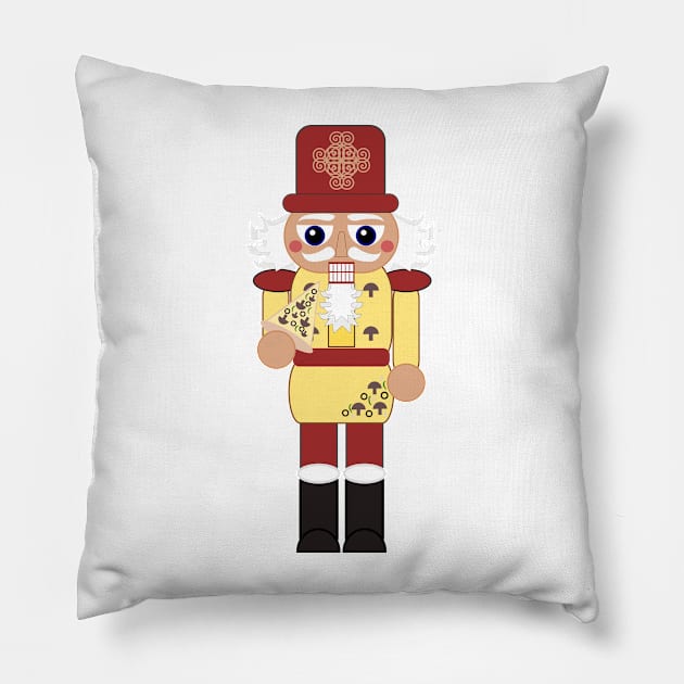 Veggie Pizza Nutcracker Pillow by MetaCynth