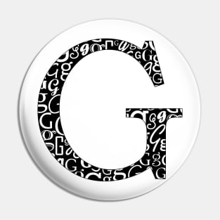 G Filled - Typography Pin