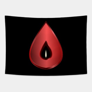 Shakti Yoga Teardrop Meditation Candle - Red Tapestry