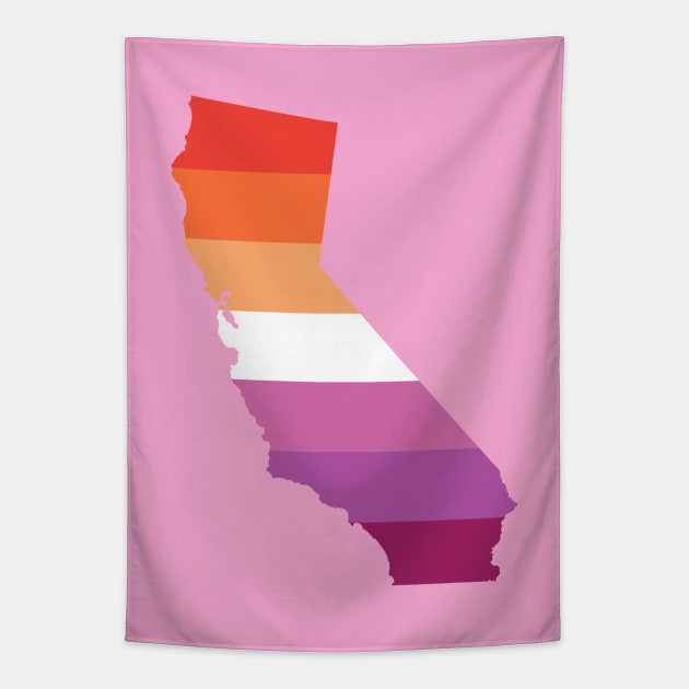 California Lesbian Pride Tapestry by littleSamantics