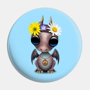 Cute Baby Dragon Hippie Pin