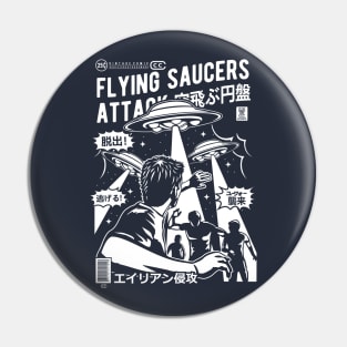 Flying Saucers Attack Pin