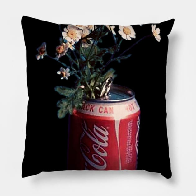 art can with flowers Pillow by WrittersQuotes