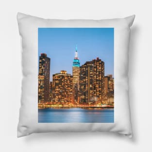 New York Pier 40 Skyline Pillow