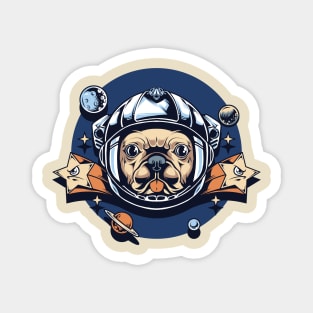 astronaut pug Magnet