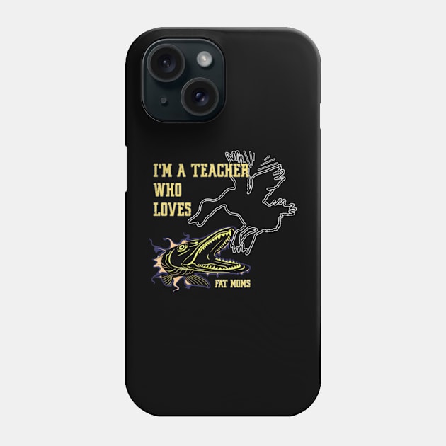 Fishing of pike duck's eater for a teacher Phone Case by GraphGeek