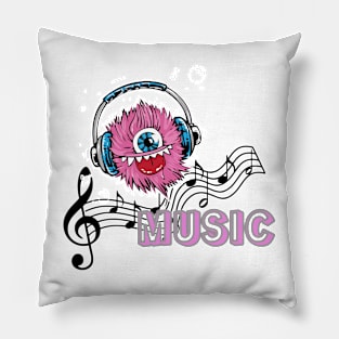 Cartoon music Pillow