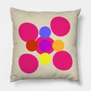 Colorful Circle Pillow