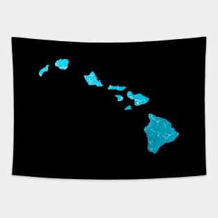 Hawaii map Tapestry