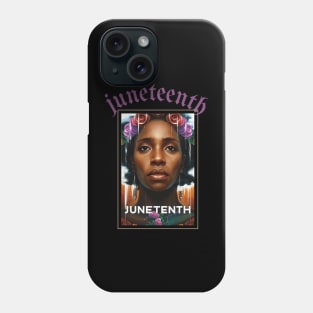 juneteenth African American woman Phone Case