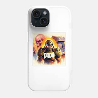 Doom Guy with Contra Arcade Phone Case