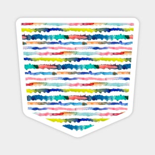 Pocket - Gradient Watercolor Lines Blue Magnet