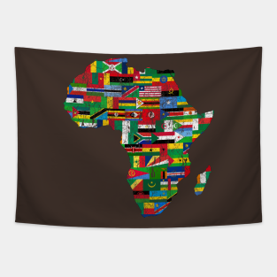 Flags Of African Flags Africa Map Tapestries for Sale  TeePublic