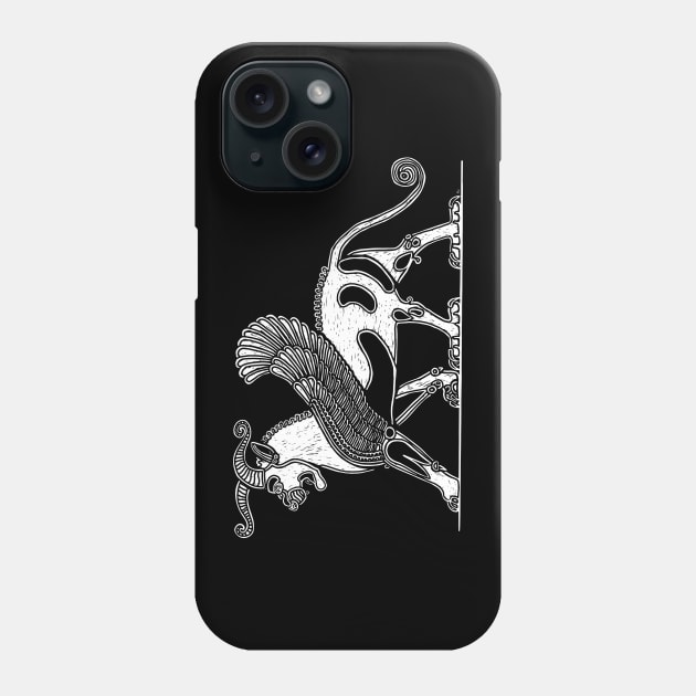 Winged Griffon of Darius the Great Phone Case by LaForma