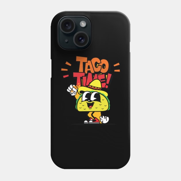 Taco time Phone Case by Hanadrawing