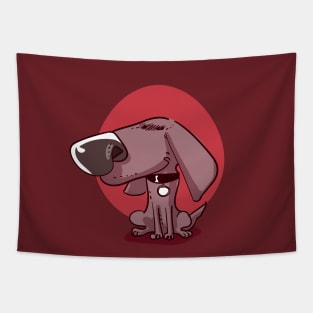 sweet puppy dog funny cartoon Tapestry