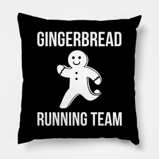 Gingerbread Running Team Pillow