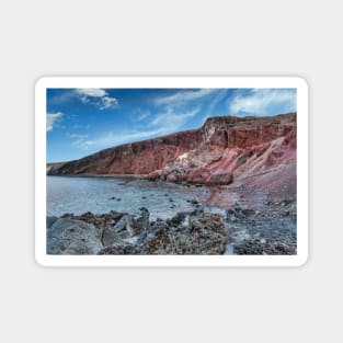 The spectacular red beach in Santorini, Greece Magnet