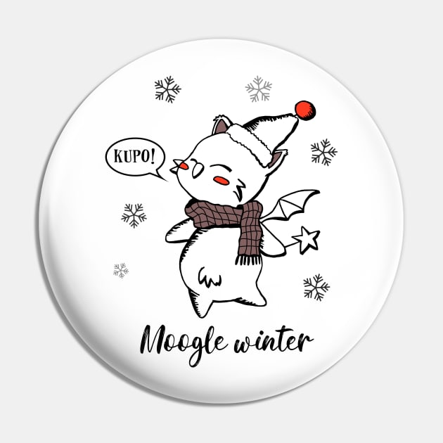 Moogle Winter Pin by geekmethat