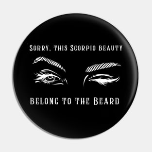 Scorpio Beauty and the Beard Pin