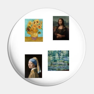 Classical Famous Art Painting Pack Pin