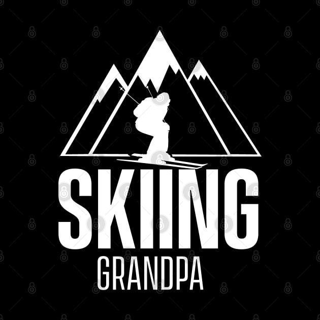 Skier Ski Grandad Skiing Grandpa Winter Gramps by dr3shirts