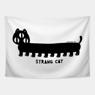 STRANGE CAT - loooooooong cat Tapestry