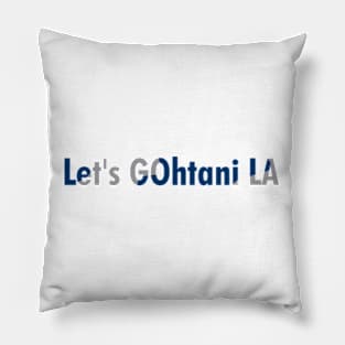 Let's GOhtani LA, Blue and Grey Pillow