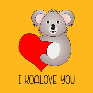 I Koalove You Koala Sayings T-Shirt