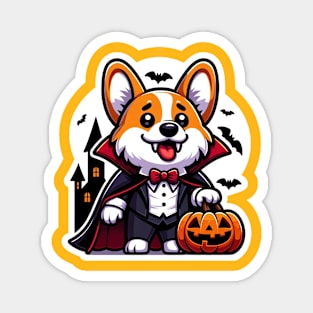 Vampire corgi Magnet