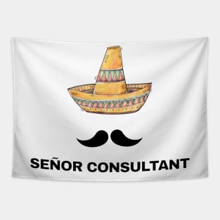 Senor Consultant Sombrero Senior Funny IT Gift Tapestry