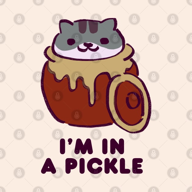 kitty collector cat pickles pickles in a pickling jar / i'm in a pickle by mudwizard