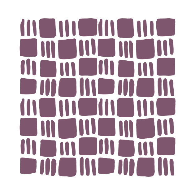 Abstract squares - mauve by wackapacka