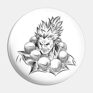 akuma the street fighter Pin