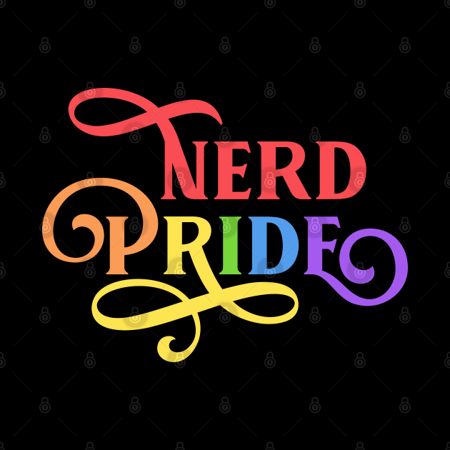 Rainbow Nerd Pride TRPG Tabletop RPG Gaming Addict by dungeonarmory