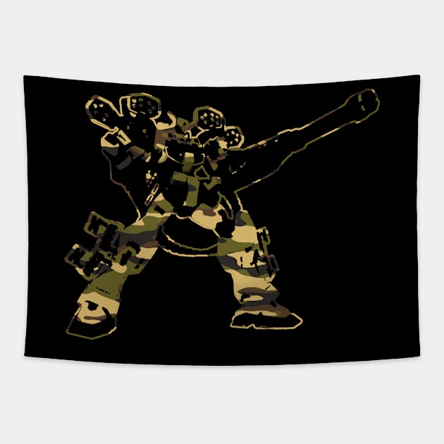 Heavy Arms in Green Tapestry by DarkwingDave