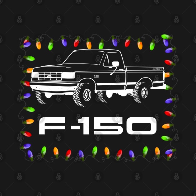 1987-1991 F150 Christmas, white print by The OBS Apparel