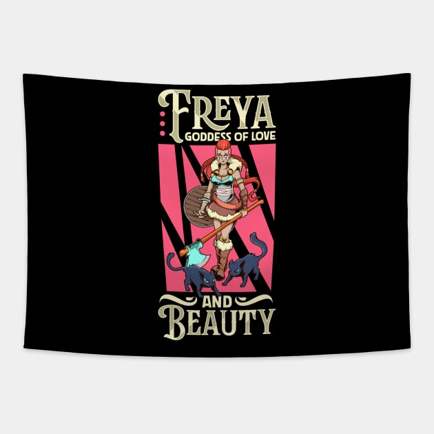 Viking love goddess Freya Tapestry by Modern Medieval Design