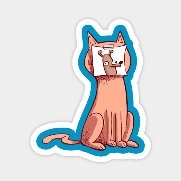 Catdog Magnet by neilkohney