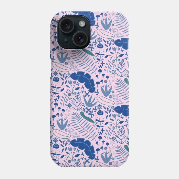 Tropical Floral Pattern in muted Pink Phone Case by Colorable